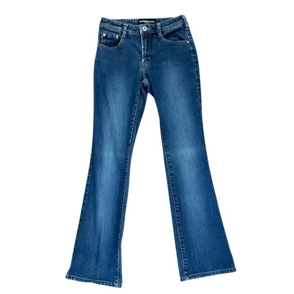 EXPRESS Flare Bootcut Jeans Stretch Blue Women’s Size 1/2 RN#54867. - Picture 15 of 16